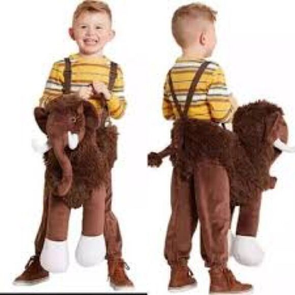 Hyde And Eek! Toddler Brown Faux Fur Mammoth Rider Halloween Costume OSFM! BNWT! - Picture 1 of 5
